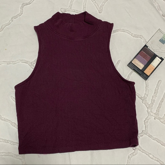(2for$20) Aeropostale M Cropped Mockneck Tank top - Picture 2 of 4